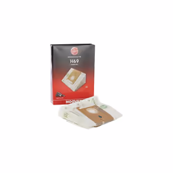 H69 Vacuum Cleaner Bags, Original, in Paper, Anti Odor, Extra Filtering, Compatible with Hoover Vacuum Cleaner Freespace Evo, ...