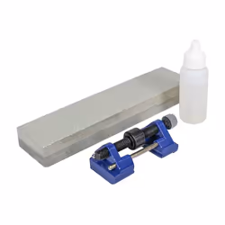 Faithfull FAIOS8CHG Sharpening Kit for Wood Chisels and Metal Blades Includes: Oilstone 200 mm (8 Inch), Honing Guide for Chi ...