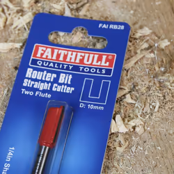 Faithfull Router Bit TC Two Flute 10.0MM X 19MM