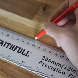 Faithfull RULE300 300mm/ 12-inch Aluminium Rule