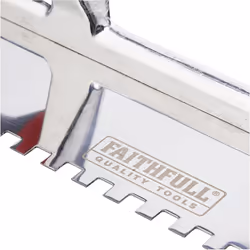 Faithfull SGTNOT6SS Soft Grip Notched Trowel Stainless Steel 11 x 4 1/2-inch