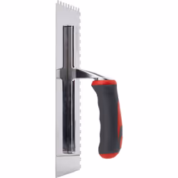 Faithfull SGTNOT6SS Soft Grip Notched Trowel Stainless Steel 11 x 4 1/2-inch