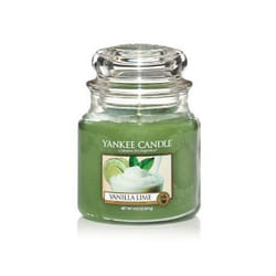 Yankee Candle Vanilla Lime wax candle Round Lime, Vanilla Green, Transparent 1 pc(s)