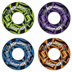 Bestway Large 47" Inflatable Turbo Extreme Swim Ring Rubber Tube Beach Lilo Pool Float - Set of 4 Assorted