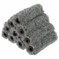 421 Series V 4 inch 10 piece pack Paint Mini Roller Covers Professional 15MM Sleeve Microfibre Grey