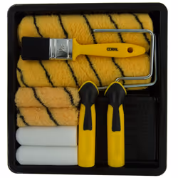10411 Max Coat Paint Roller and Brush Set for Emulsion and Gloss 10 Piece Pack Set