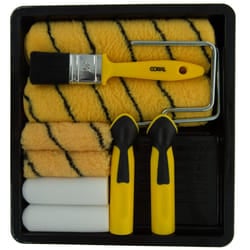 10411 Max Coat Paint Roller and Brush Set for Emulsion and Gloss 10 Piece Pack Set