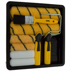 10411 Max Coat Paint Roller and Brush Set for Emulsion and Gloss 10 Piece Pack Set