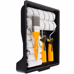 Coral 10501 Paint Kit with Headlock and Mini Roller Frame and Hybrid Brush, Set of 12 Pieces