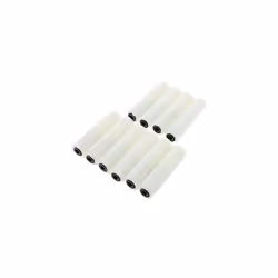 41739 Paint Mini Roller Cover with a Velour Sleeve Fabric 4 inch 10 Piece Pack Set, White, 4" pcs, Set of 10
