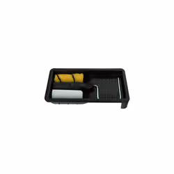 Coral 43102 Task Partner Paint Mini Roller Kit for Emulsion and Gloss, Black, 4 Inch, Set of 4 Pieces