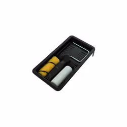 Coral 43102 Task Partner Paint Mini Roller Kit for Emulsion and Gloss, Black, 4 Inch, Set of 4 Pieces