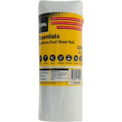 Coral Essentials Poly Dust Sheet Roll 50 x 2m - White