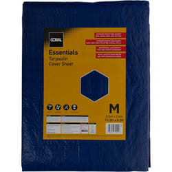 Coral 72211 Essentials Tarpaulin Cover Sheet 3.5 x 2.6m (11.5 X 8.5ft)