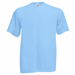 Fruit Of The Loom Mens Valueweight Short Sleeve T-Shirt - 2XL, Sky Blue