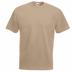 Fruit Of The Loom Mens Valueweight Short Sleeve T-Shirt - L, Khaki