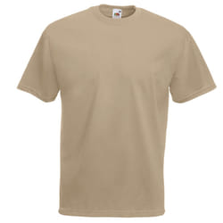 Fruit Of The Loom Mens Valueweight Short Sleeve T-Shirt - XL, Khaki