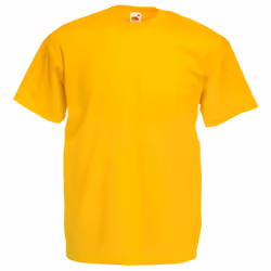 Fruit Of The Loom Mens Valueweight Short Sleeve T-Shirt - L, Sunflower
