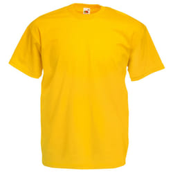 Fruit Of The Loom Mens Valueweight Short Sleeve T-Shirt - 2XL, Sunflower