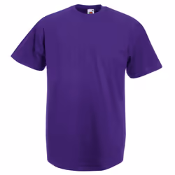 Fruit Of The Loom Mens Valueweight Short Sleeve T-Shirt - 2XL, Purple