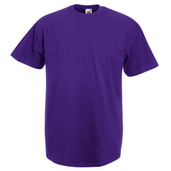 Fruit Of The Loom Mens Valueweight Short Sleeve T-Shirt - 2XL, Purple