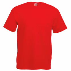 Fruit Of The Loom Mens Valueweight Short Sleeve T-Shirt - XL, Red