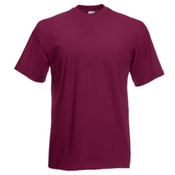 Fruit Of The Loom Mens Valueweight Short Sleeve T-Shirt - S, Burgundy