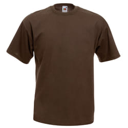 Fruit Of The Loom Mens Valueweight Short Sleeve T-Shirt - M, Chocolate