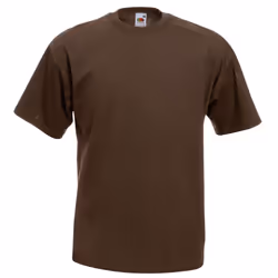 Fruit Of The Loom Mens Valueweight Short Sleeve T-Shirt - L, Chocolate