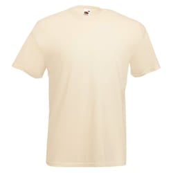Fruit Of The Loom Mens Valueweight Short Sleeve T-Shirt - M, Natural