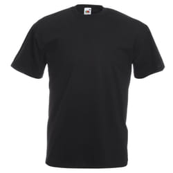 Fruit Of The Loom Mens Valueweight Short Sleeve T-Shirt - S, Black