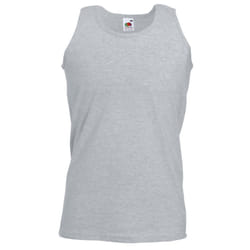 Fruit Of The Loom Mens Athletic Sleeveless Vest / Tank Top - S, Heather Grey