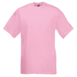 Fruit Of The Loom Mens Valueweight Short Sleeve T-Shirt - L, Light Pink