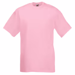 Fruit Of The Loom Mens Valueweight Short Sleeve T-Shirt - XL, Light Pink
