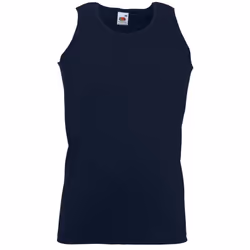 Fruit Of The Loom Mens Athletic Sleeveless Vest / Tank Top - L, Deep Navy
