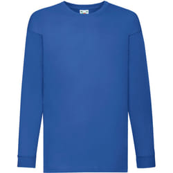 Fruit Of The Loom Childrens/Kids Long Sleeve T-Shirt - 5-6, Royal