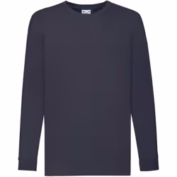 Fruit Of The Loom Childrens/Kids Long Sleeve T-Shirt - 3-4, Deep Navy