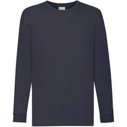 Fruit Of The Loom Childrens/Kids Long Sleeve T-Shirt - 5-6, Deep Navy