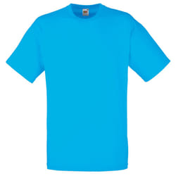 Fruit Of The Loom Mens Valueweight Short Sleeve T-Shirt - L, Azure Blue
