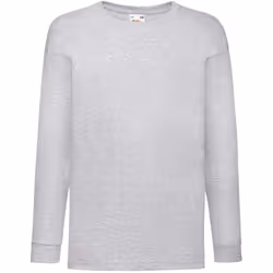 Fruit Of The Loom Childrens/Kids Long Sleeve T-Shirt - 9-11, Heather Grey