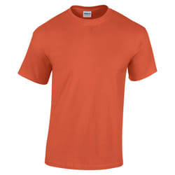 Gildan Mens Heavy Cotton Short Sleeve T-Shirt - XL, Sunset