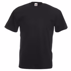 Fruit Of The Loom Mens Valueweight Short Sleeve T-Shirt - 4XL, Black