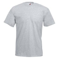 Fruit Of The Loom Mens Valueweight Short Sleeve T-Shirt - 4XL, Heather Grey