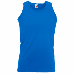 Fruit Of The Loom Mens Athletic Sleeveless Vest / Tank Top - 3XL, Royal