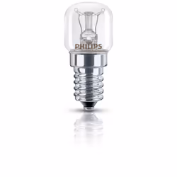Philips Speciality Incandescent appliance bulb, 15.4 W, E14, 1000 h, Clear, 85 lm, Appliance bulb