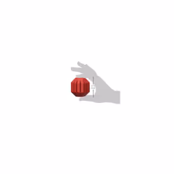 KONG Stuff-A-Ball Dog Toy - Small, Red
