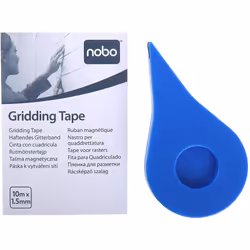 Nobo Self-Adhesive Gridding Tape, 1.5 mm x 10 m, Black, 1901120