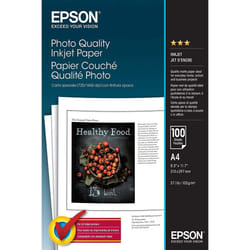 Epson White Photo Inkjet A4 Paper 102gsm (Pack of 100) C13S041061