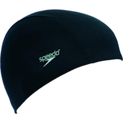 Speedo Junior Adult Polyester Swimming Cap - 6 To 14 Years - Various Colours New (2020) - Junior, Black
