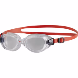 Speedo Swimming Futura Classic BiOfuse Goggles Boys Girls Junior 6-14 Years *New (2020) - Red/Clear